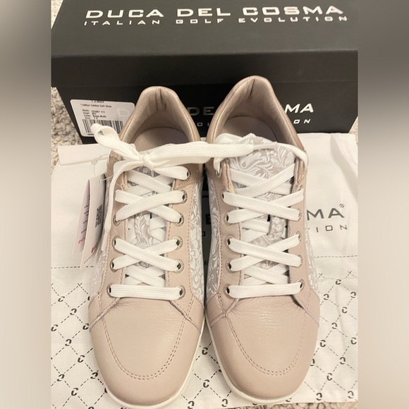 Duca Del Cosma Caldes Women's Golf Shoe - Beige/Flower - Picture 9 of 9